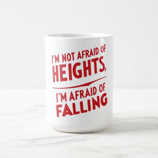 転倒の恐れ:タイポグラフィデザイン コーヒーマグカップ (中央)