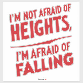 転倒の恐れ：タイポグラフィデザイン シール