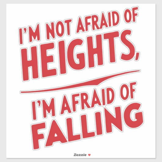 転倒の恐れ：タイポグラフィデザイン シール (シート)