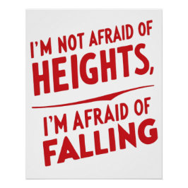 転倒の恐れ：タイポグラフィデザイン ポスター