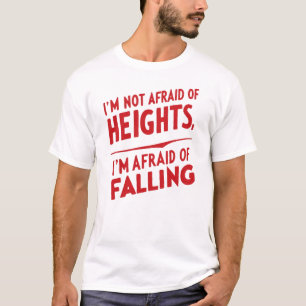 転倒の恐れ:タイポグラフィデザイン Tシャツ