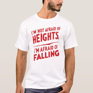 転倒の恐れ：タイポグラフィデザイン Tシャツ