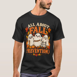 転倒予防がすべて Funny Ghost Halloween Tシャツ