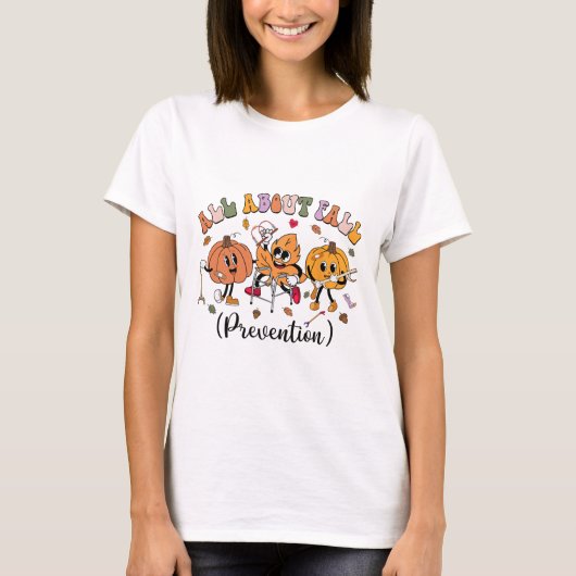 転倒予防感謝祭フォールナース Tシャツ (正面)