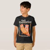 転倒予防 みんな落ちないでね 理学療法 Tシャツ (正面フル)