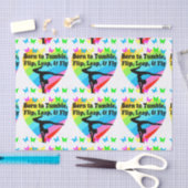 転倒生まれ用ギムナストデザイン 薄葉紙 (クラフト)