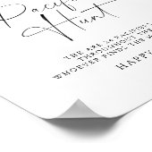 転倒葉狩りベビーシャワーゲーム ポスター (角)