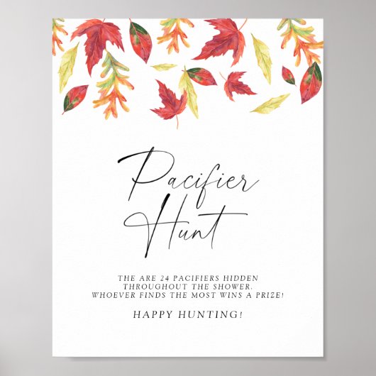 転倒葉狩りベビーシャワーゲーム ポスター (正面)