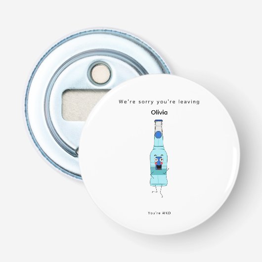 転勤お礼 ギフト 瓶の蓋を開ける道具 あなたはWKD 栓抜き (正面)