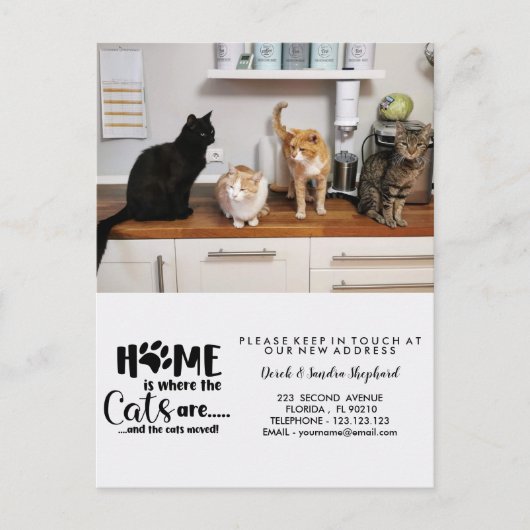 転居先の変更 案内ポストカード (正面)