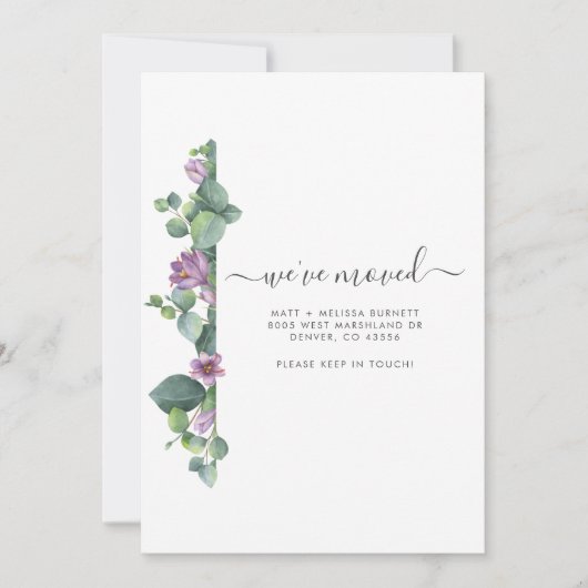 転居届けユーカリ (正面)