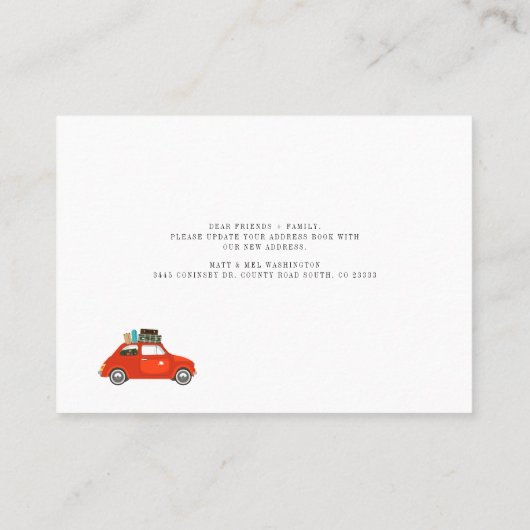 転居届の送付 名刺 (裏面)