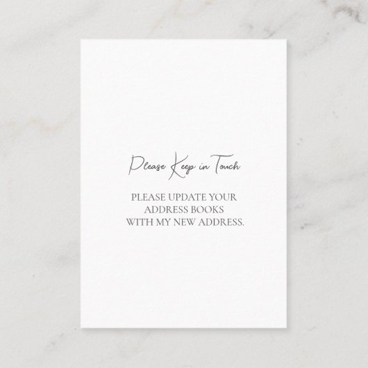 転居届を出した 名刺 (裏面)