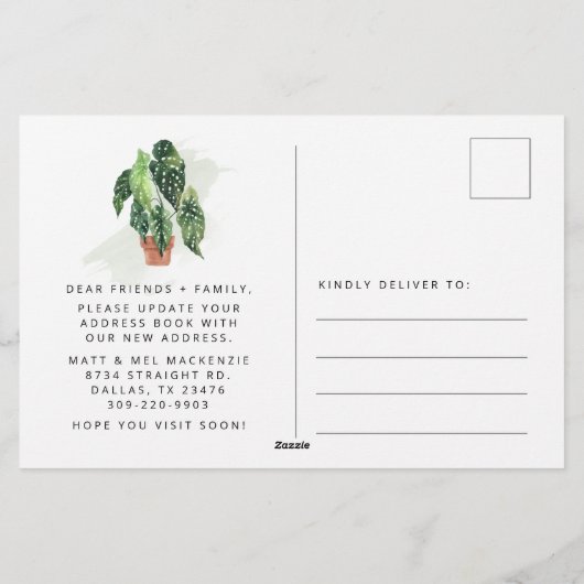 転居案内カード 便箋 (裏面)