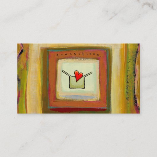 転移の受諾の変更の有望な芸術 名刺 (正面)