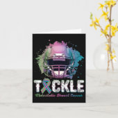 転移性乳がん啓発デーのフットボール カード (黄色い花)