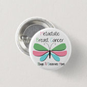 転移性乳がん支持 缶バッジ (正面&裏面)