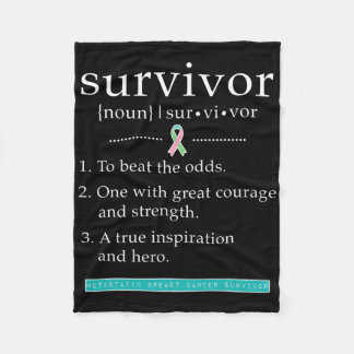 転移性乳がん生存者 フリースブランケット