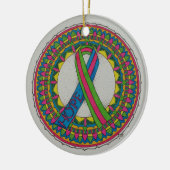転移性乳がん用曼荼羅 セラミックオーナメント (左)