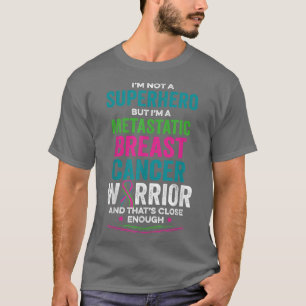 転移性乳がん認識度インスパイア戦士 Tシャツ