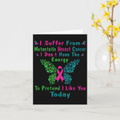 転移性乳がん認識度リボン戦士 カード (黄色い花)