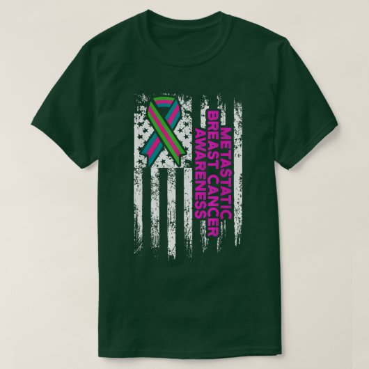 転移性乳がん認識度戦士2280 Tシャツ (デザイン正面)
