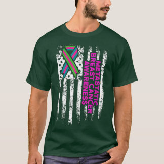転移性乳がん認識度戦士2280 Tシャツ