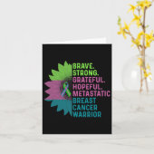 転移性乳がん認識度気に戦士 カード (黄色い花)