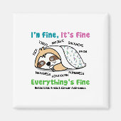 転移性乳がん認識度素晴らし私はFだ マグネット (正面)