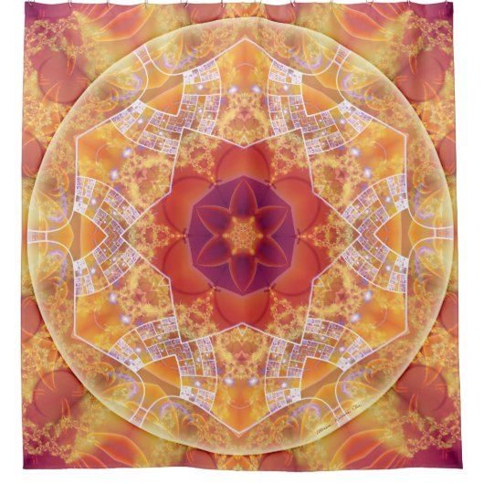 転移10のシャワー・カーテンの時の曼荼羅 シャワーカーテン (正面)