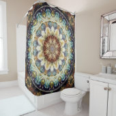 転移9のシャワー・カーテンの時の曼荼羅 シャワーカーテン (インサイチュ)