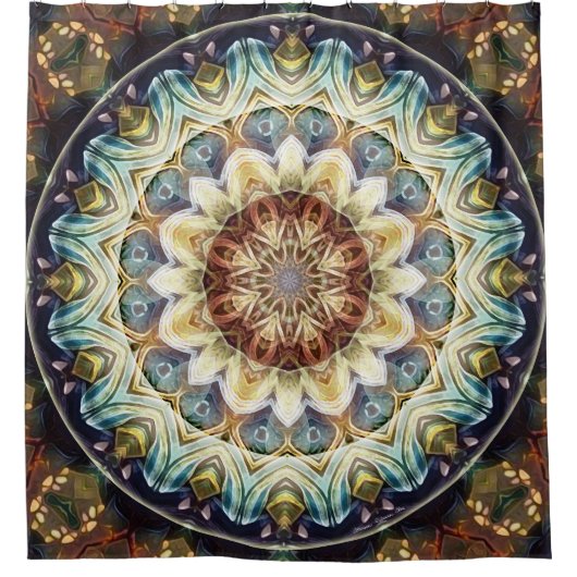 転移9のシャワー・カーテンの時の曼荼羅 シャワーカーテン (正面)