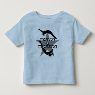 転落およびトランポリンのワイシャツ トドラーTシャツ