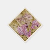 "転落して"秋のベージュ色のカクテルのナプキンを残します スタンダードカクテルナプキン (角)