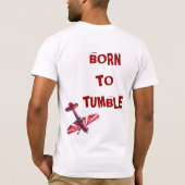 転落するために生まれて下さい Tシャツ (裏面)