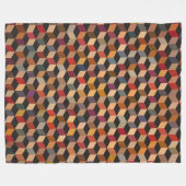 転落のブロック フリースブランケット (正面(横))