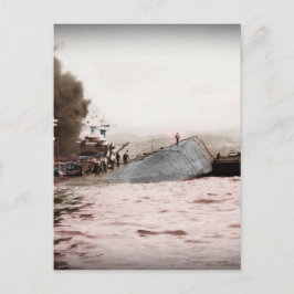 転覆した船舶の船員 ポストカード
