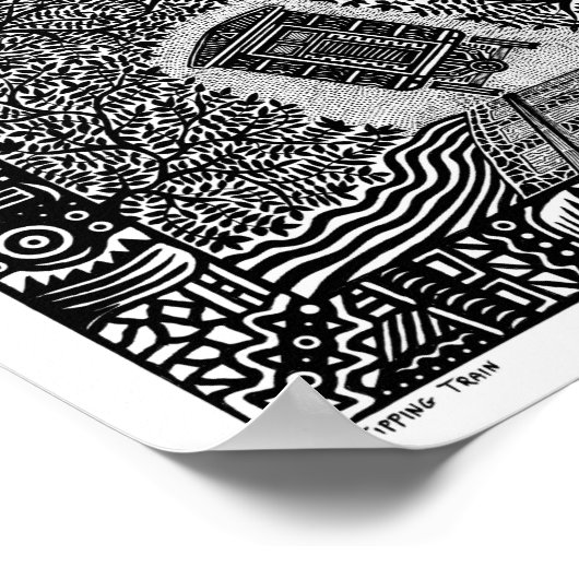 転車列車 ポスター (角)