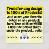 転送デザイン情報 –  エンクロージャーカード (正面)