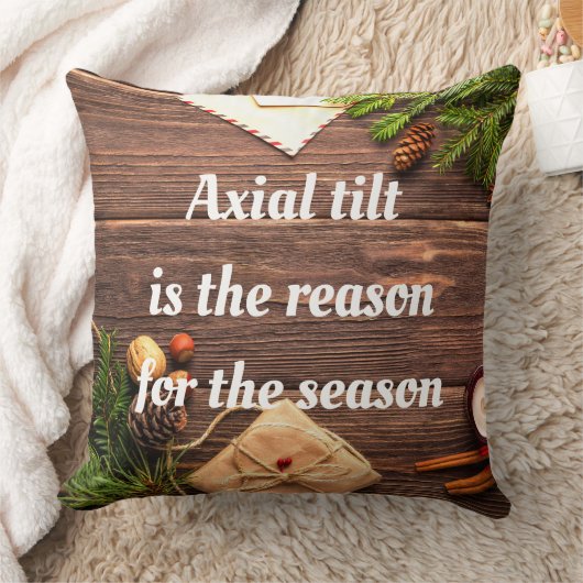 "軸の傾きが季節の理由"枕 クッション (ブランケット)