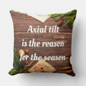 "軸の傾きが季節の理由"枕 クッション (正面)