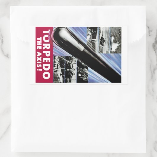 軸を回転させる 長方形シール (バッグ)