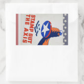 軸を押し出せ！ 長方形シール (バッグ)