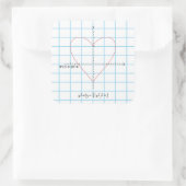 軸ハート スクエアシール (バッグ)