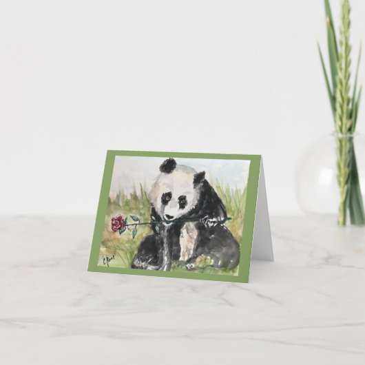 軸受バラグリーティングカード サンキューカード (正面)