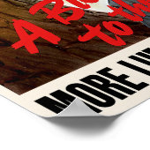 軸吹に対するAより多くの軍のための木材 ポスター (角)