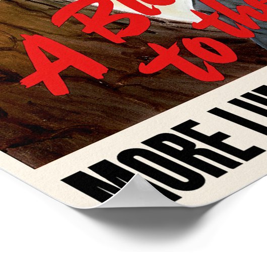 軸吹に対するAより多くの軍のための木材 ポスター (角)