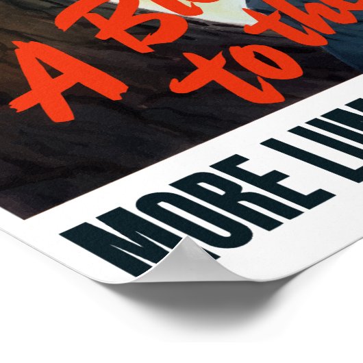 軸吹に対するA -- WWII ポスター (角)