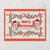 軸索クリスマス シーズンポストカード (正面)