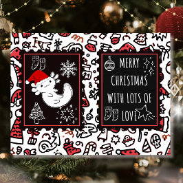 軸索クリスマス シーズンポストカード